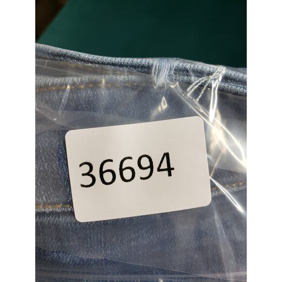 American Eagle Jeans Size 24 Womens Blue Stretch Denim High Rise Jegging Crop - Picture 14 of 14